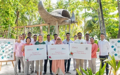 Joali Maldives provides donnation to support Fabric Waste Reduction in Raa Atoll